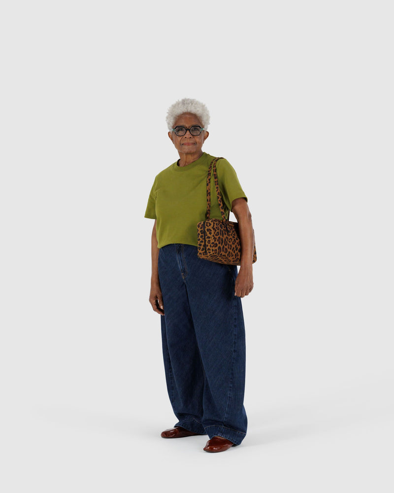 BAGGU  Nylon Bowler Bag - Leopard
