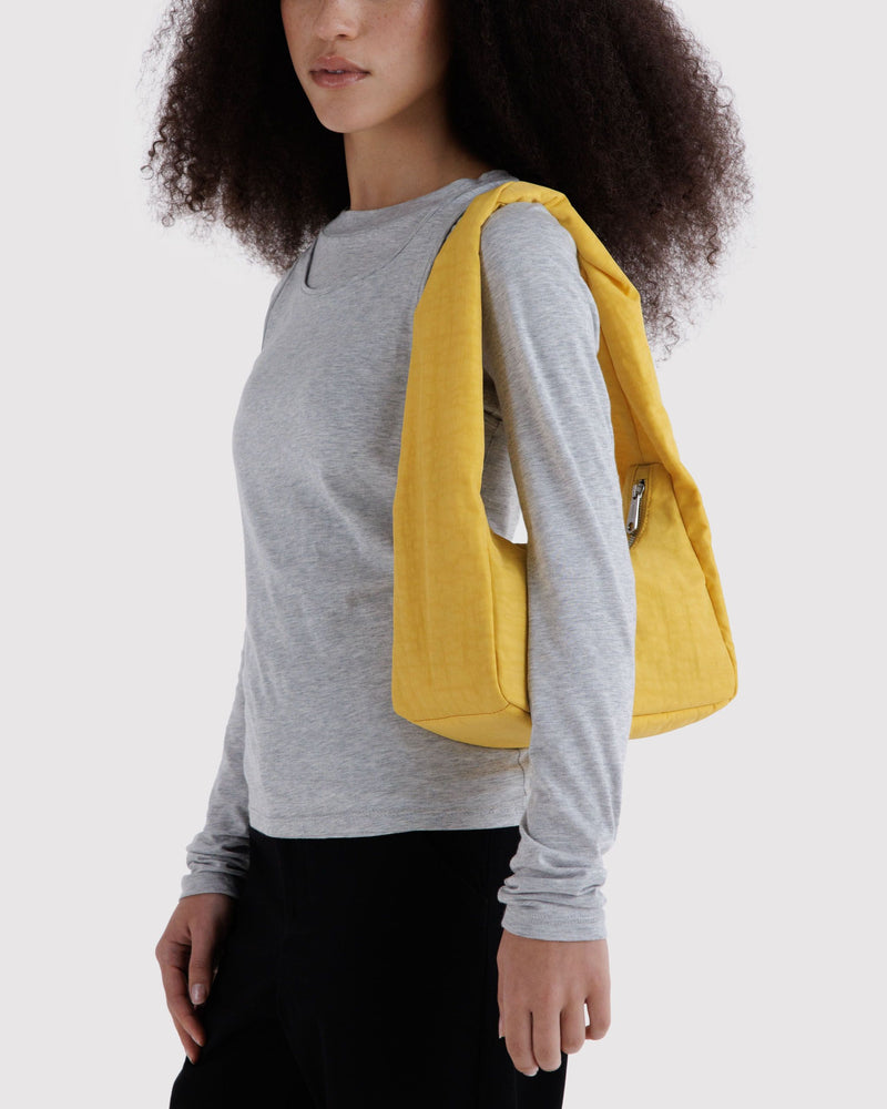BAGGU  Small Nylon Meringue Bag - Sunflower