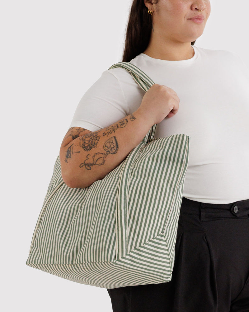 BAGGU Totes Cloud Bag - Sage Stripe