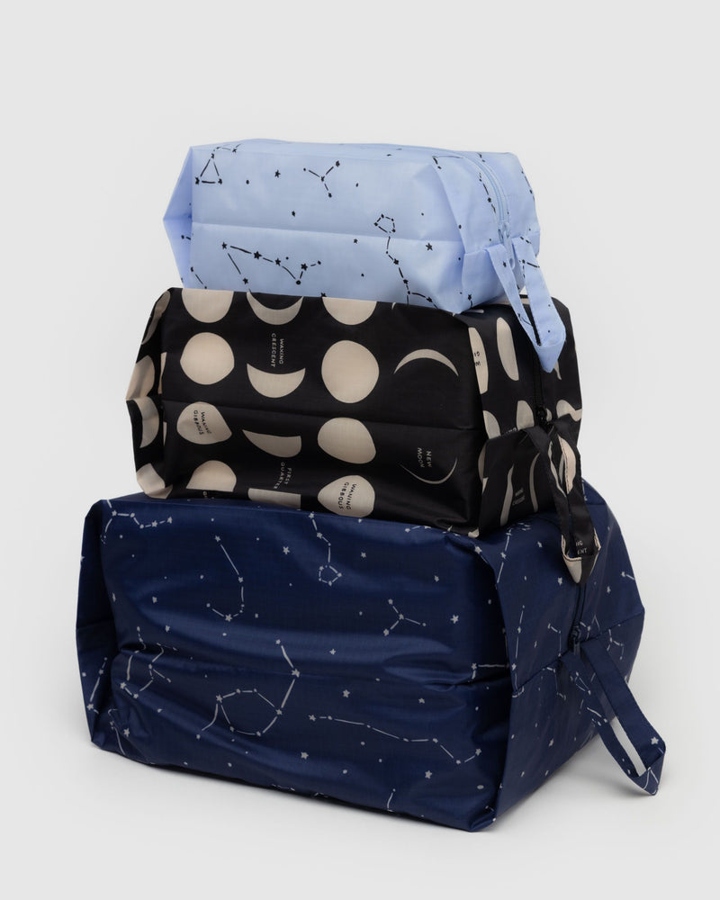 BAGGU Travel 3D Zip Set - Night Sky