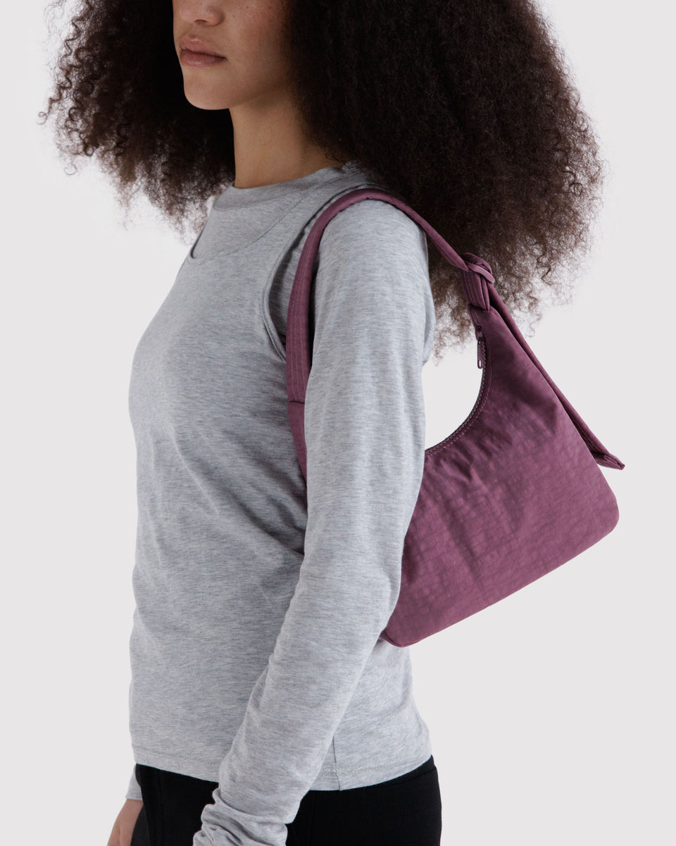 BAGGU New Arrivals Mini Nylon Shoulder Bag - Wild Plum