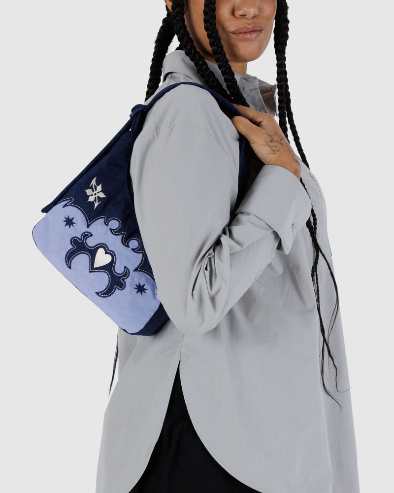 BAGGU  Mini Nylon Shoulder Bag - Western Appliqué