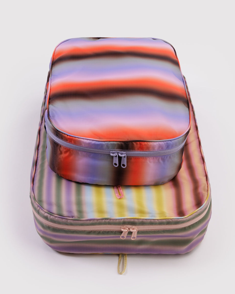 BAGGU Products Large Packing Cube Set - Gradient Stripes