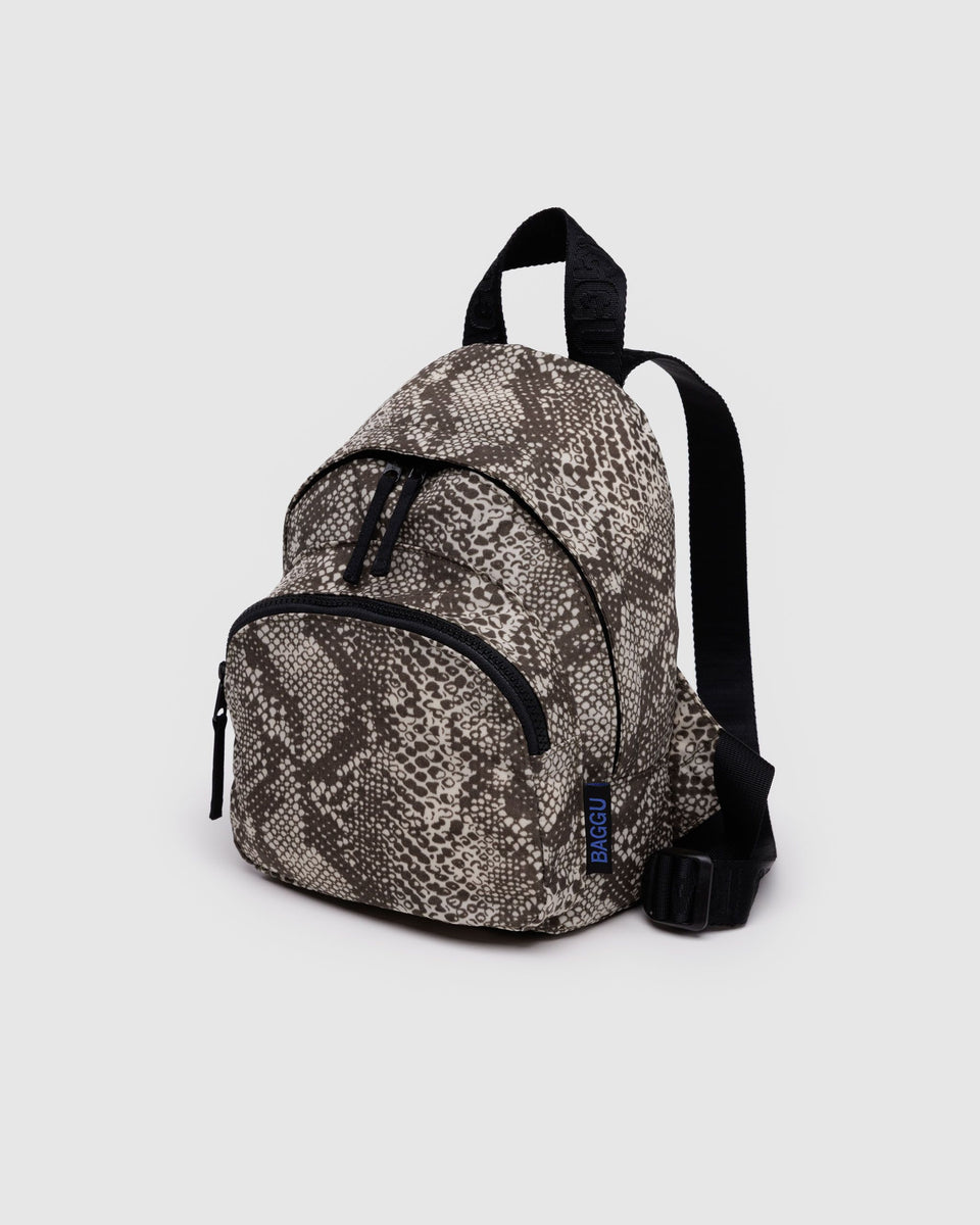 BAGGU Products Mini Nylon Backpack - Snakeskin