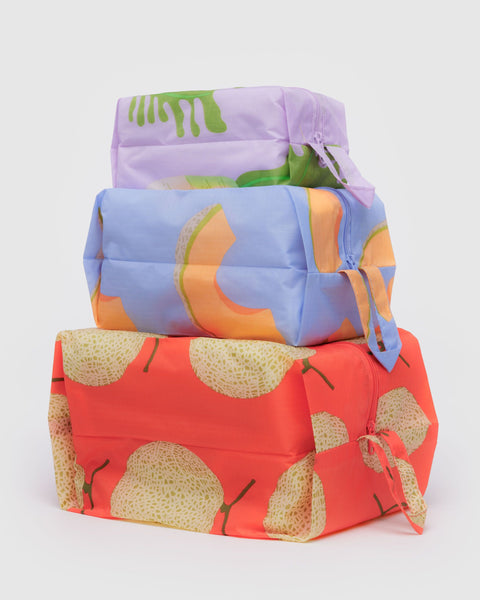 BAGGU Pouches 3D Zip Set - Japanese Produce