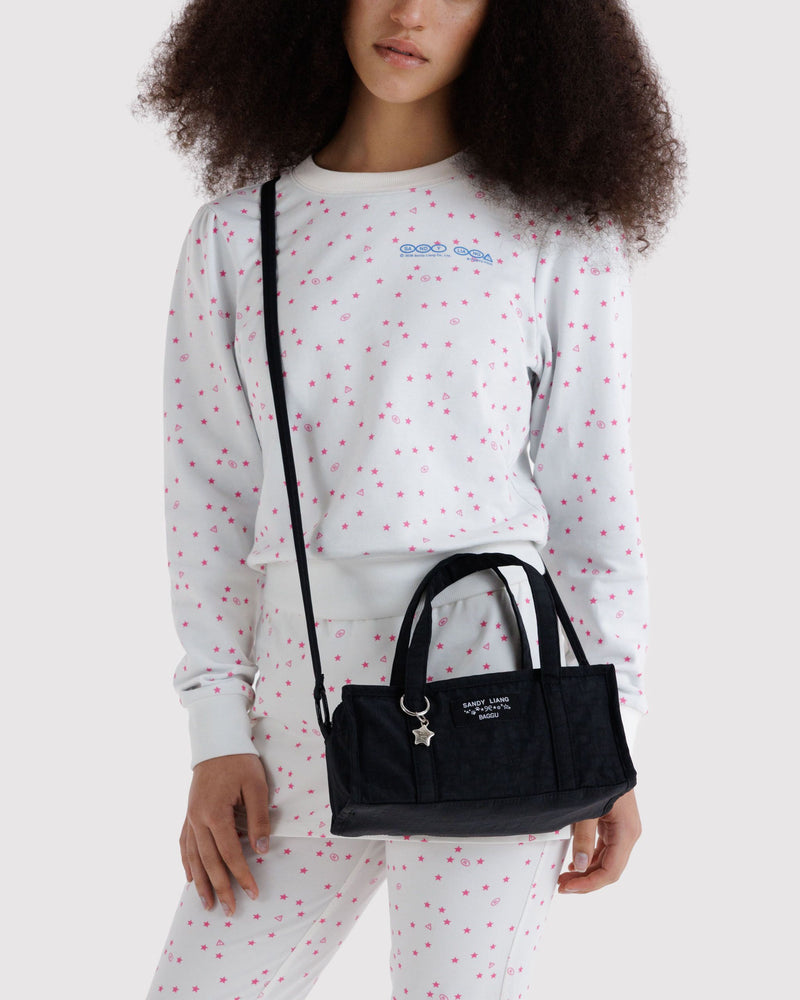 BAGGU  Mini Nylon Market Bag - Black