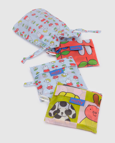 BAGGU Reusable Bags Standard Baggu Set of 3 - Miffy