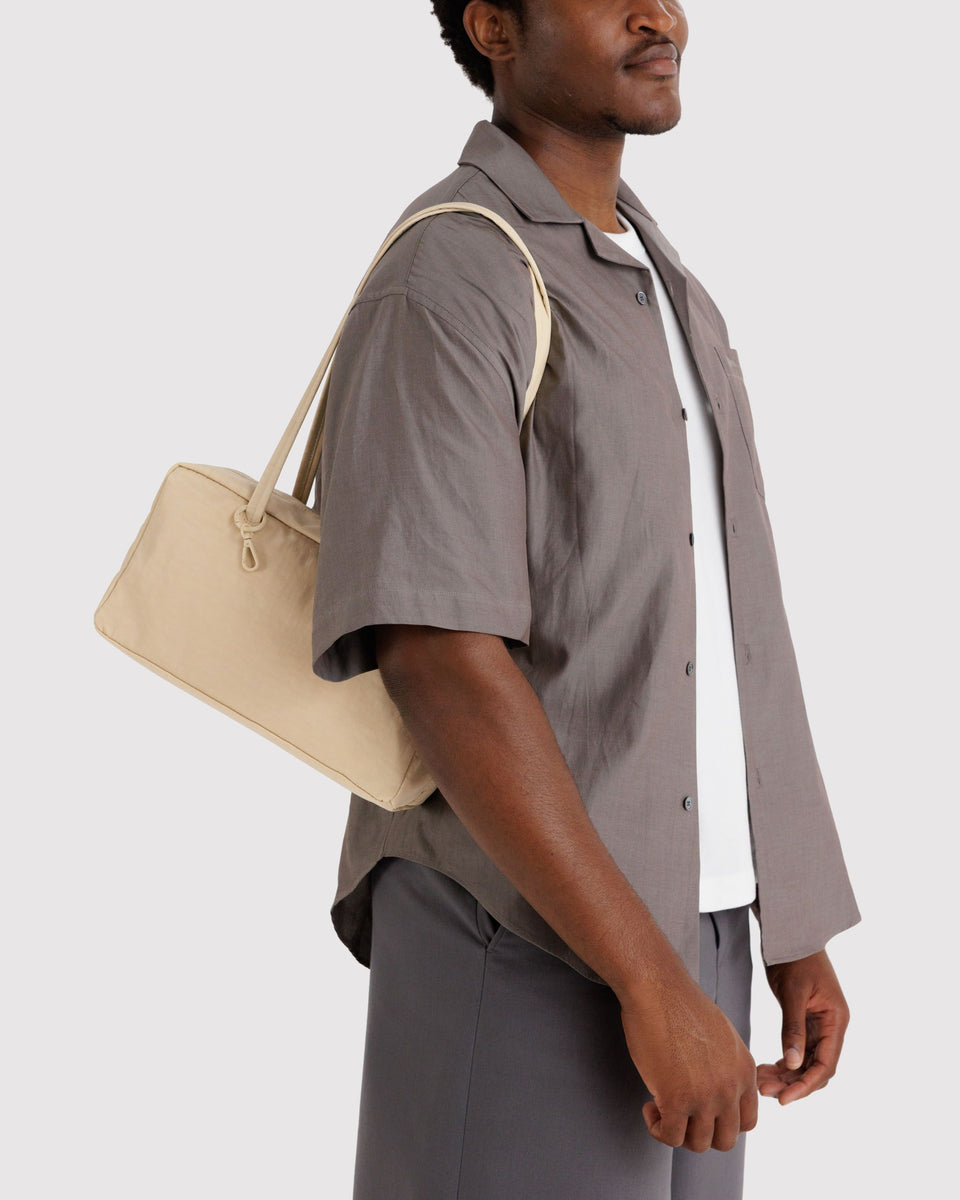 BAGGU Products Nylon Bowler Bag - Custard