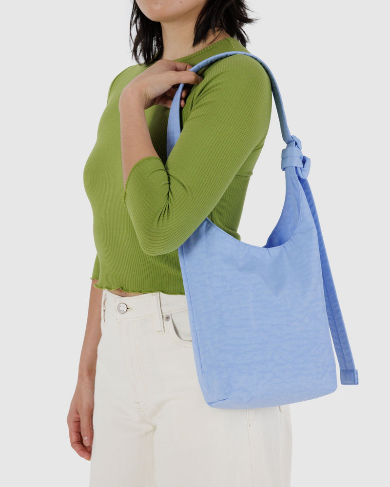BAGGU Crossbody Bags Small Nylon Sling - French Blue