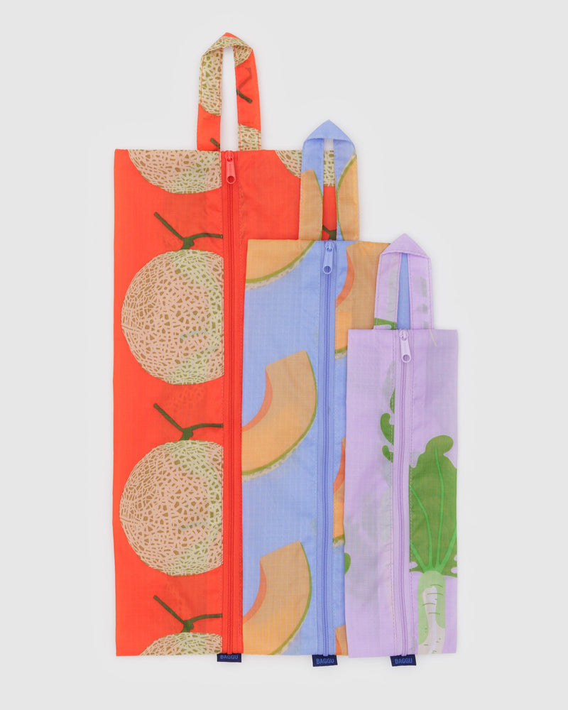 BAGGU.com Travel 3D Zip Set - Japanese Produce