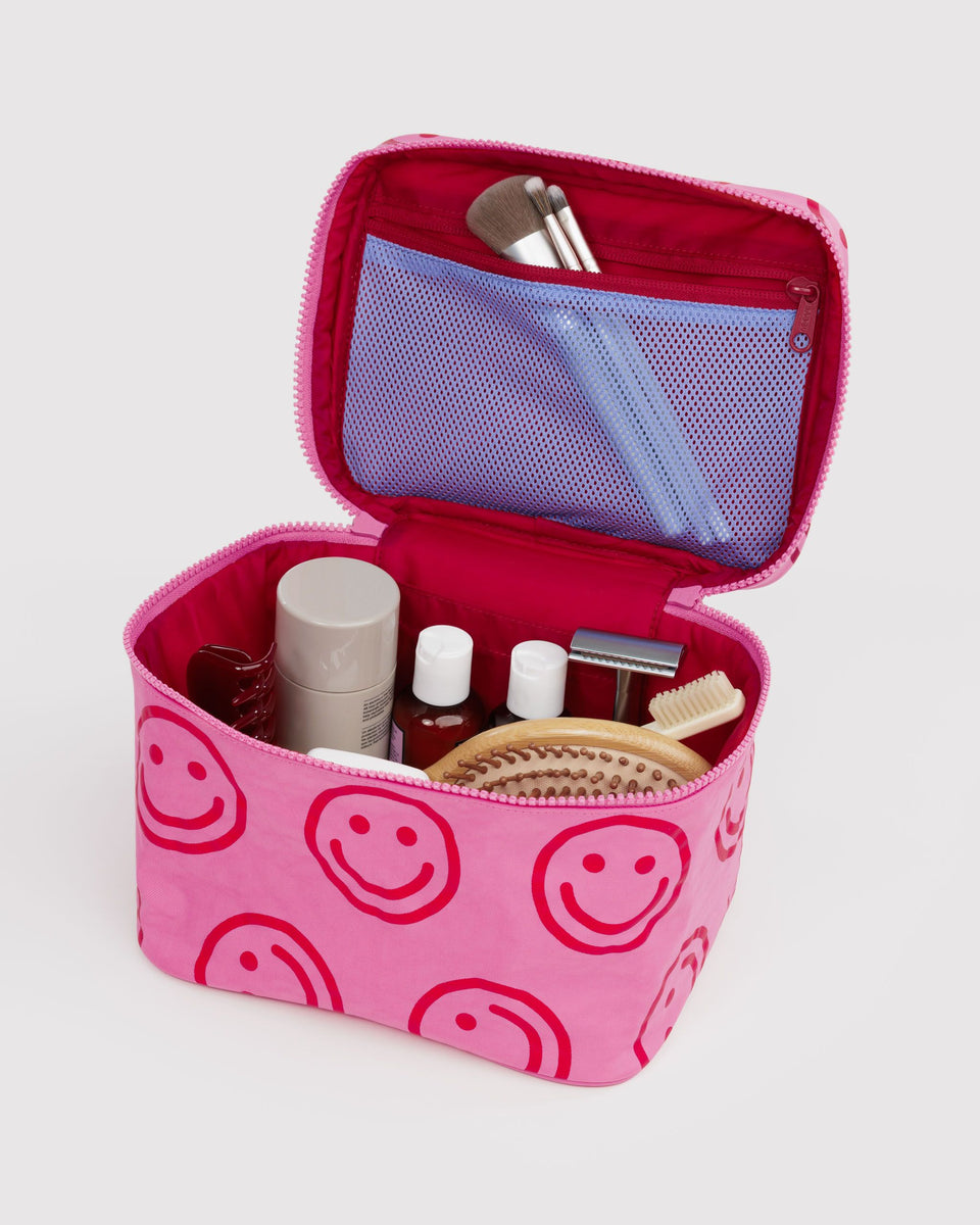 BAGGU ALL PRODUCTS (except Sandy Liang) Large Cosmetic Case - Azalea Pink Happy