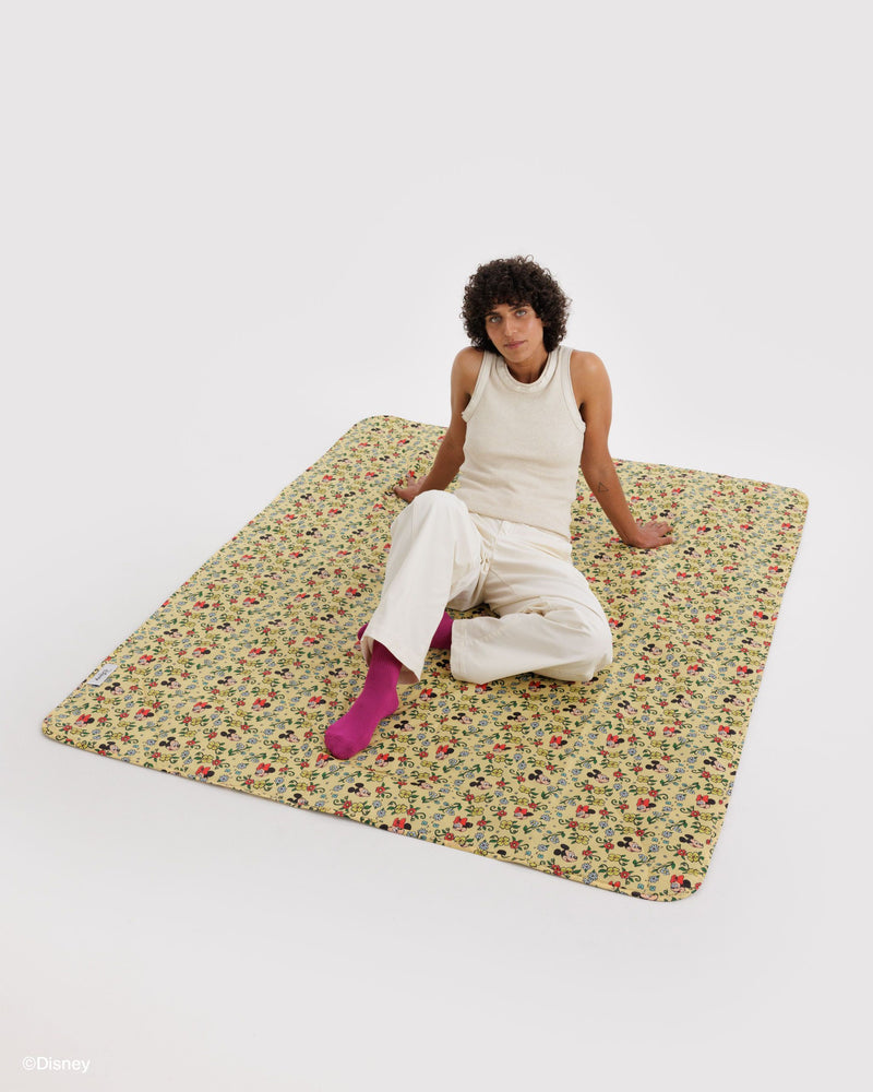 BAGGU  Puffy Picnic Blanket - Storybook Floral