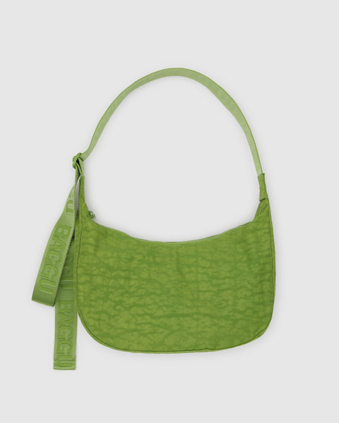 BAGGU Crossbody Bags Medium Nylon Crescent Bag - Green Juice