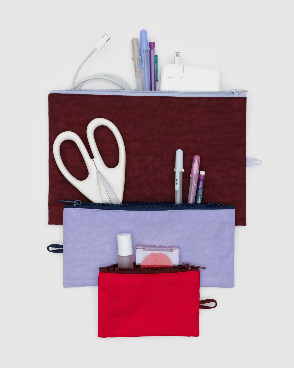 BAGGU.com Organization Flat Pouch Set - Kaleidoscope Mix