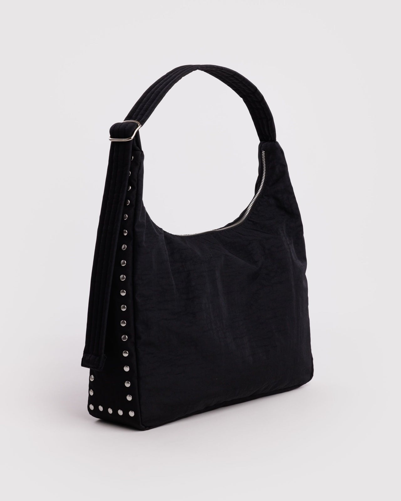 Nylon Shoulder Bag - Studs