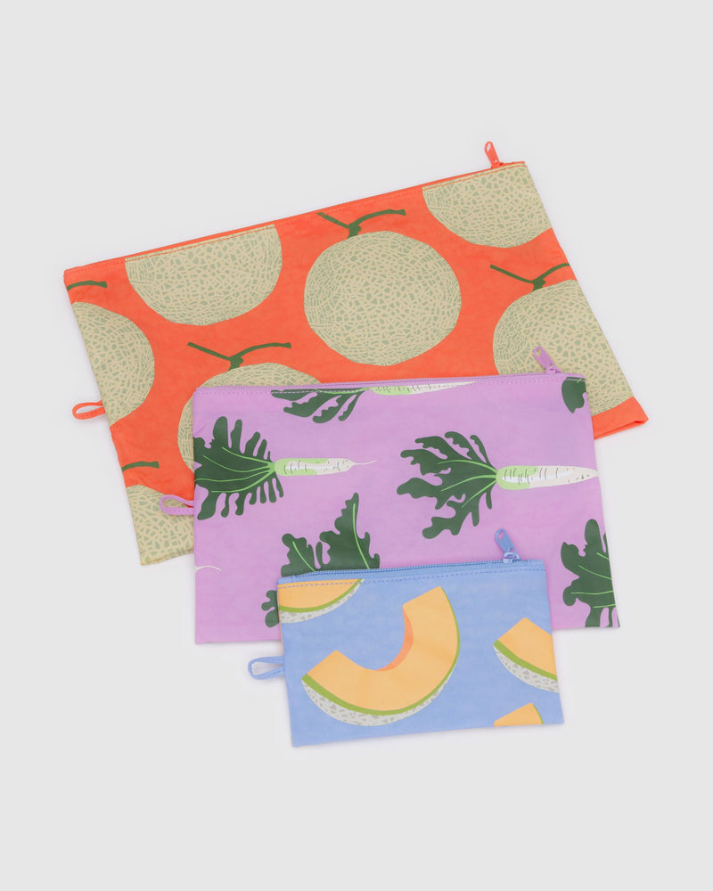 BAGGU.com Travel Go Pouch Set - Japanese Produce