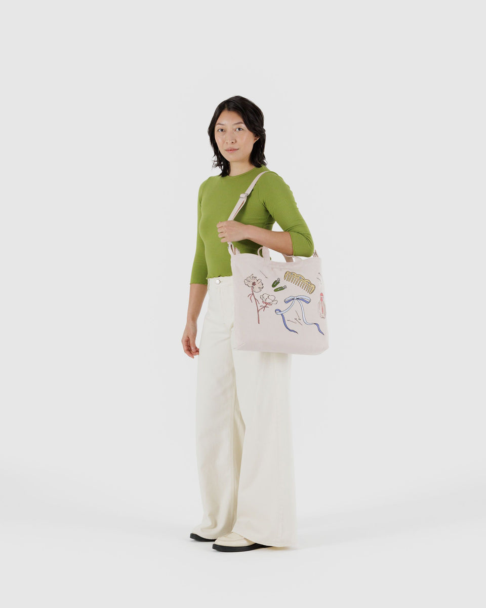 BAGGU Products Horizontal Zip Duck Bag - Embroidered Get Ready With Me