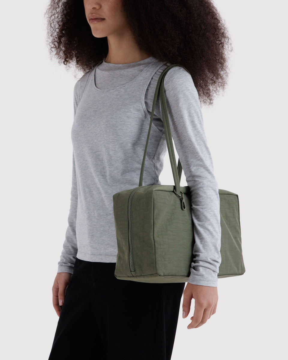 BAGGU New Arrivals Medium Nylon Bowler Bag - Caper