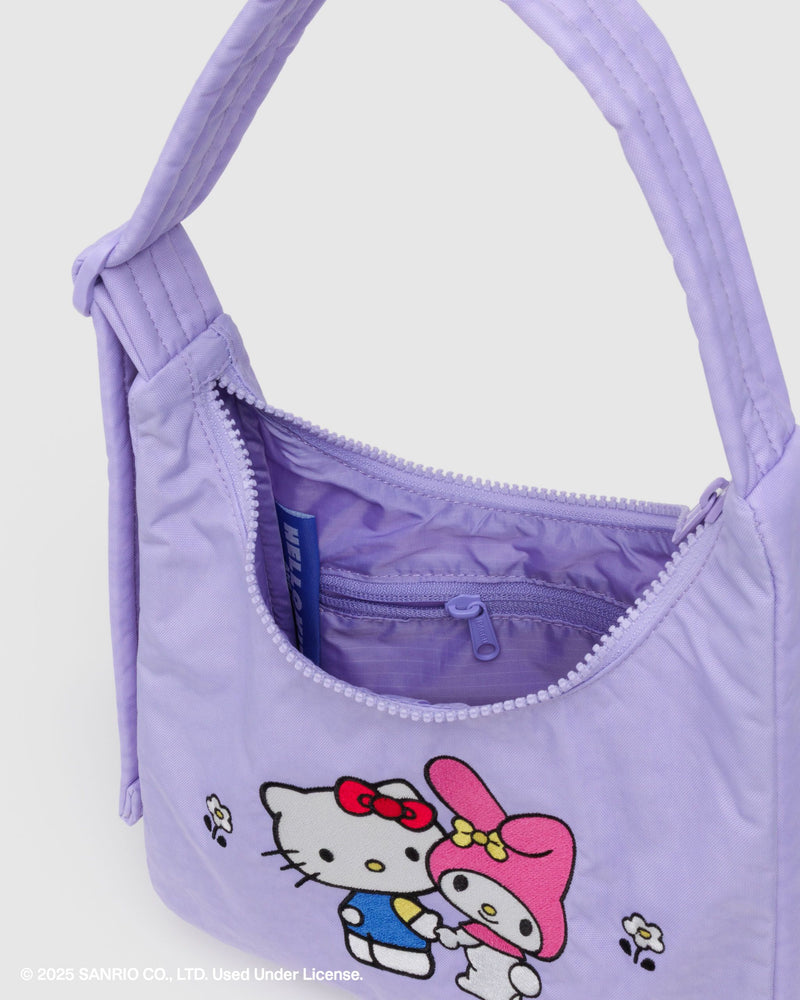 BAGGU  Mini Nylon Shoulder Bag - Embroidered Hello Kitty & My Melody