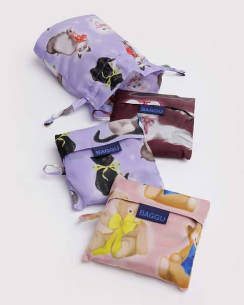 BAGGU.com Reusable Bags Standard Baggu Set of 3 - Fancy Animals