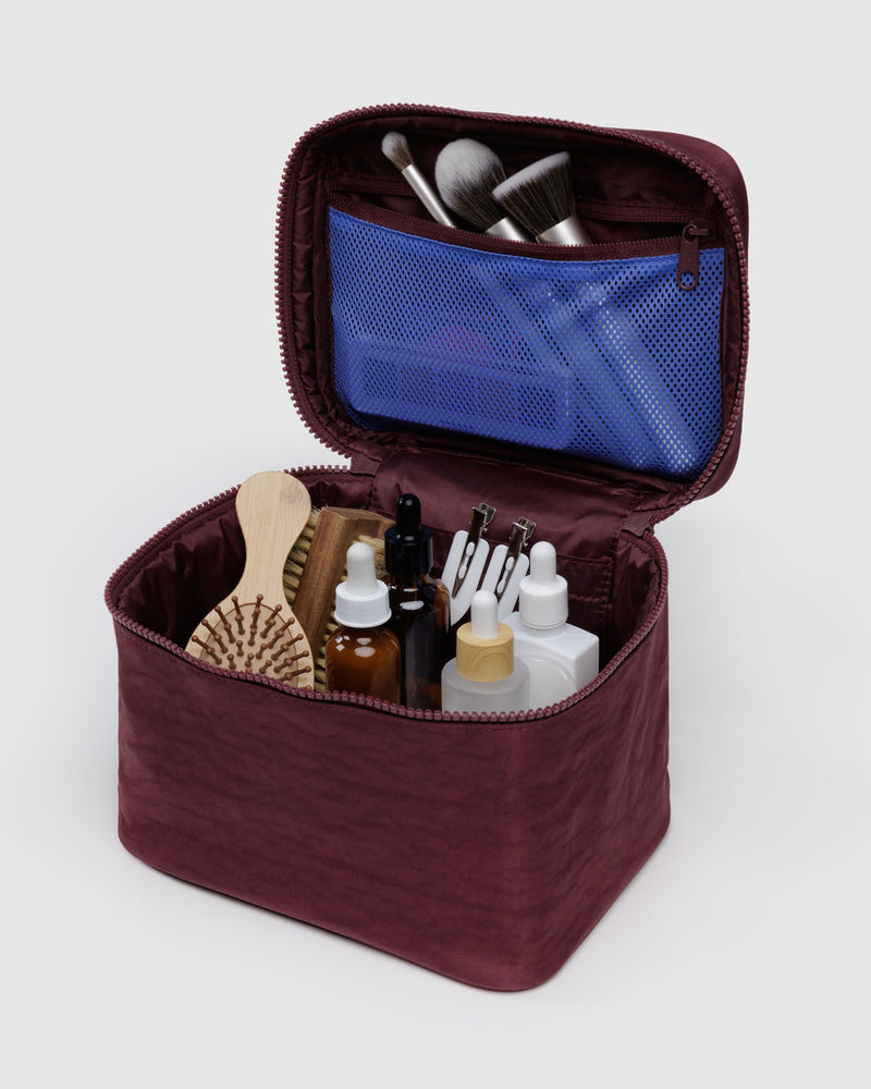 BAGGU  Large Cosmetic Case - Mahogany