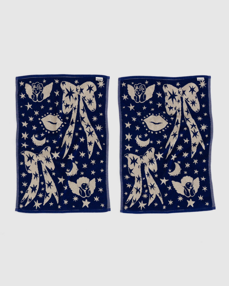 BAGGU  Hand Towel Set of 2 - Cherub Bows