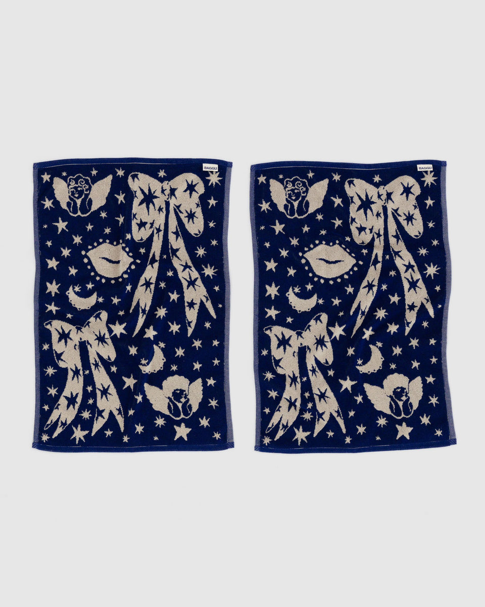 BAGGU Products Hand Towel Set of 2 - Cherub Bows