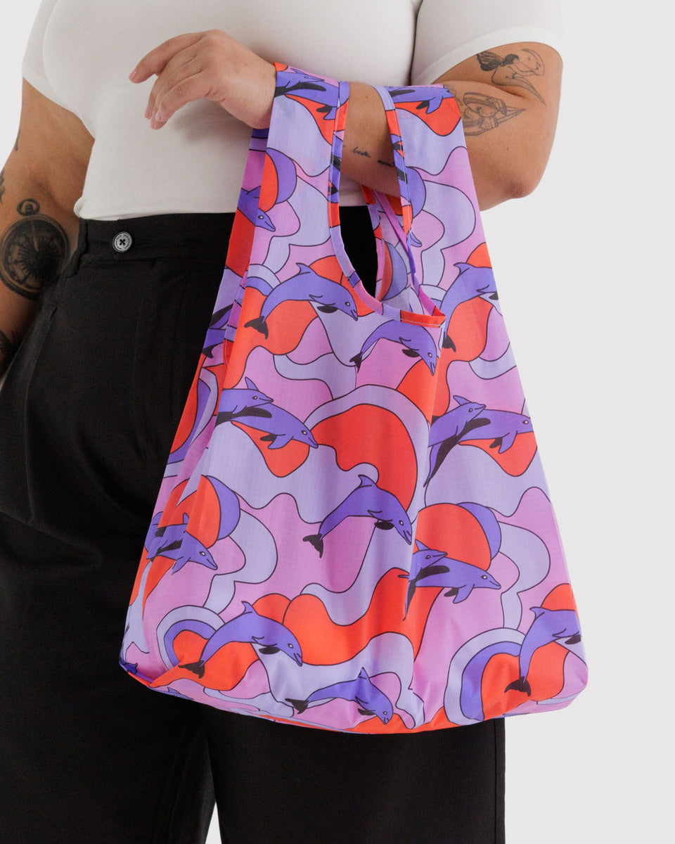 BAGGU Reusable Bags Standard Baggu - Dolphins