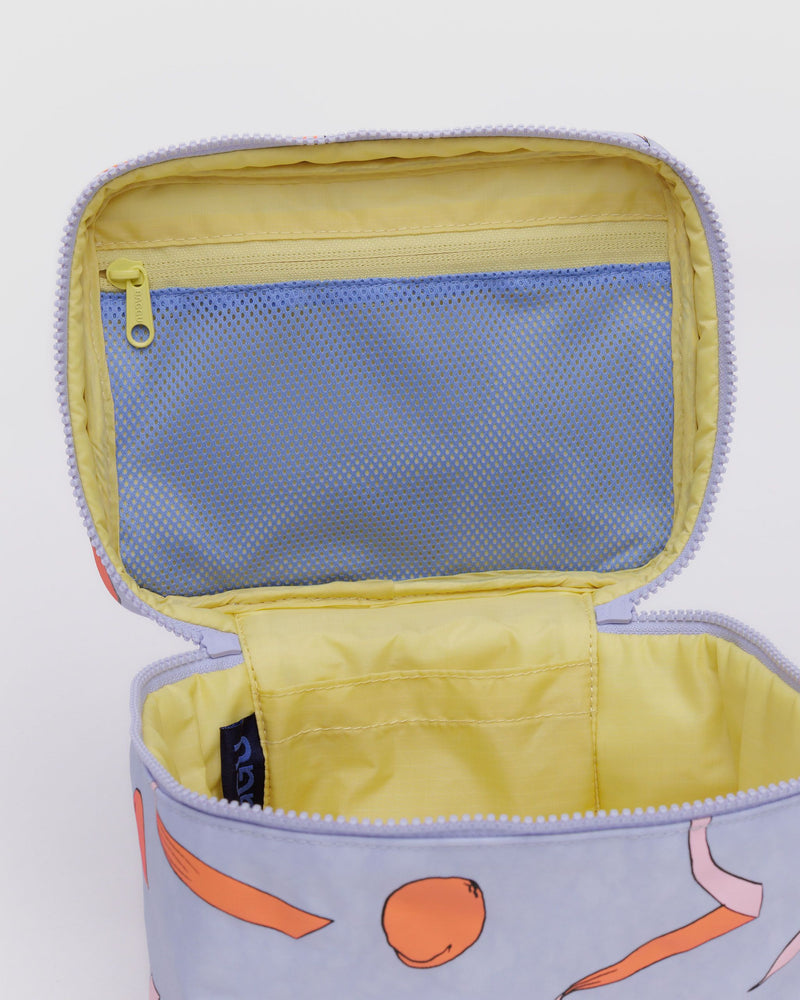 BAGGU  Large Cosmetic Case - Apricots & Ribbons