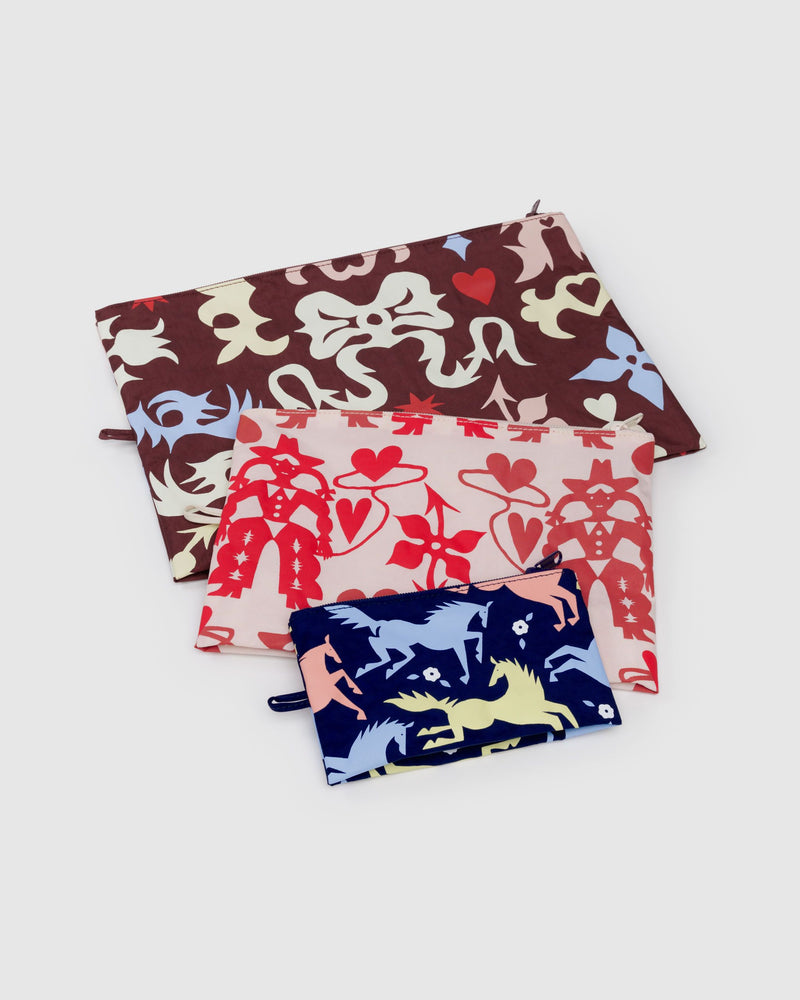BAGGU.com Travel Go Pouch Set - Western Cut Outs