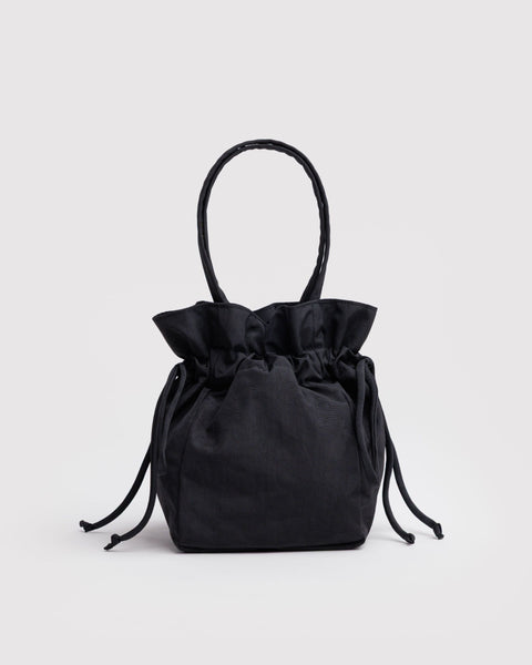 BAGGU New Arrivals Nylon Drawstring Bag - Black