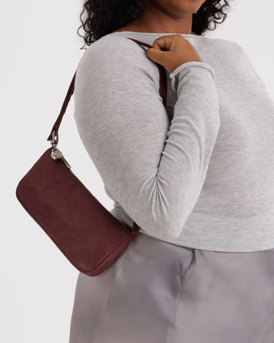 BAGGU New Arrivals Nylon Pochette - Mahogany
