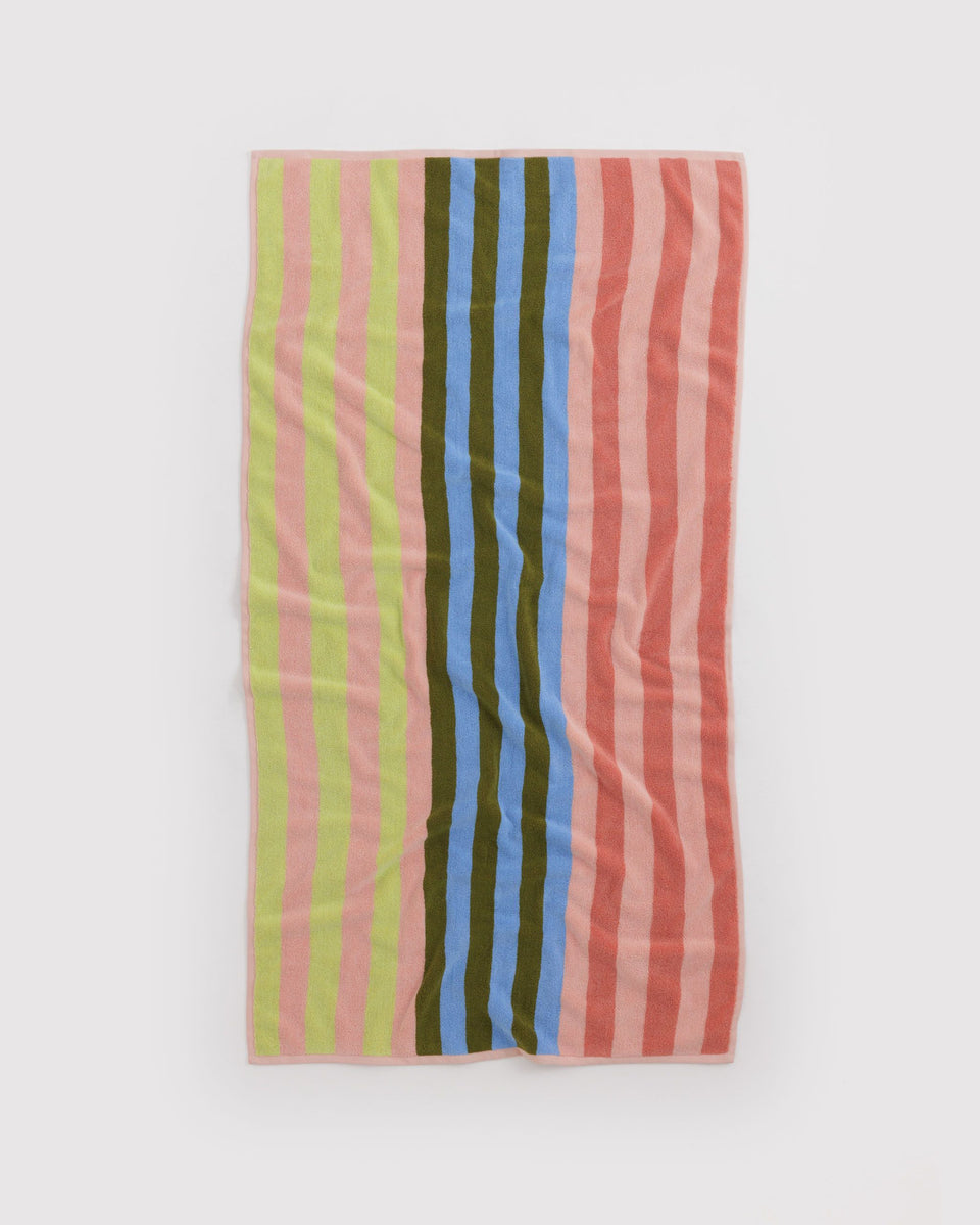 BAGGU Products Bath Towel - Sherbet Stripe