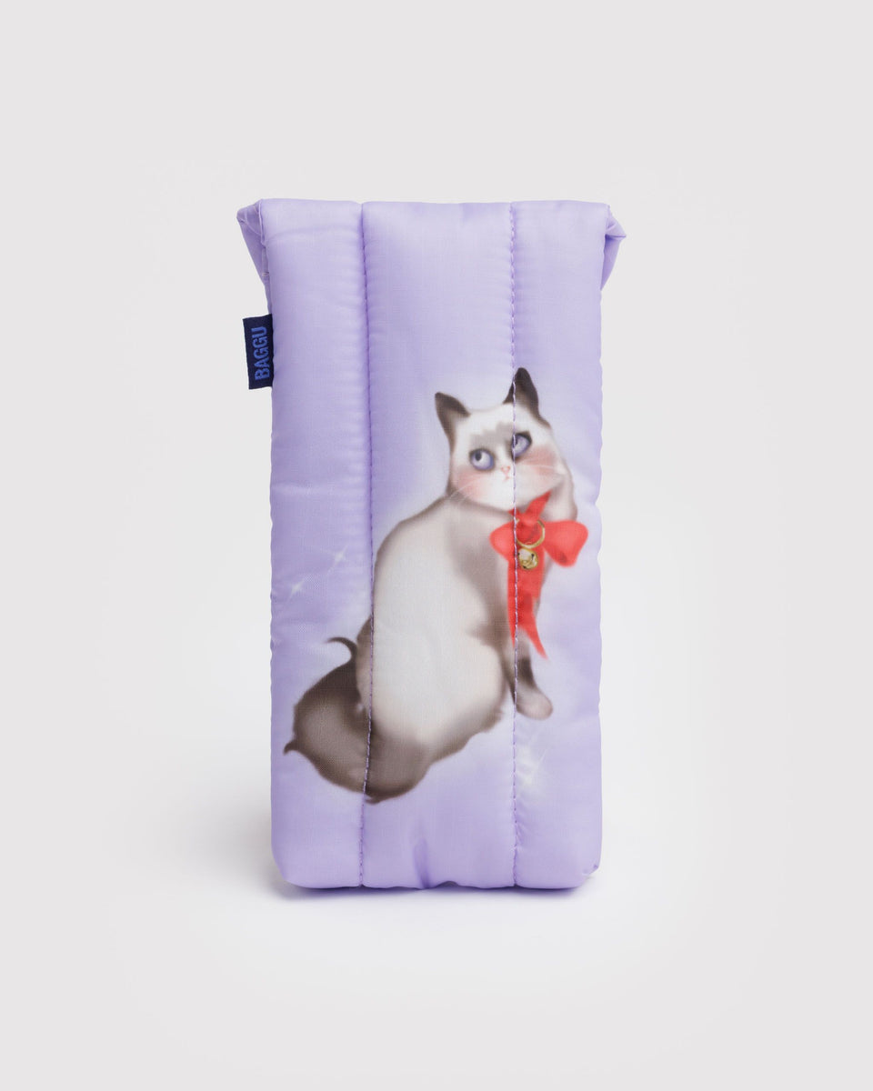 BAGGU New Arrivals Puffy Glasses Sleeve - Fancy Cats
