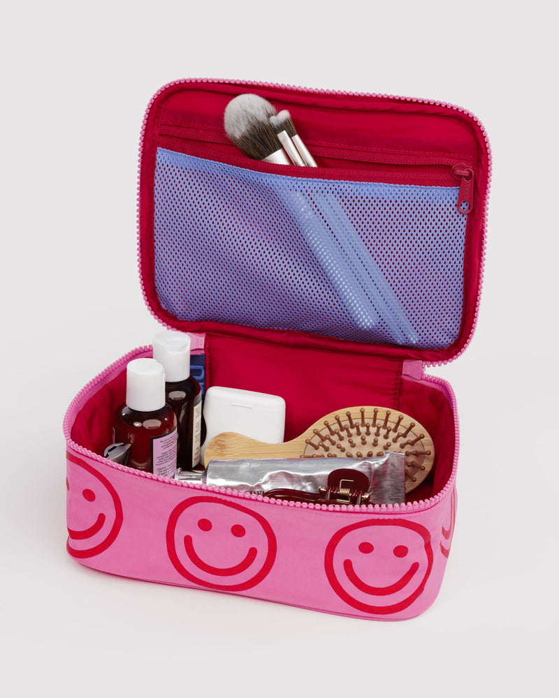 BAGGU  Small Cosmetic Case - Azalea Pink Happy
