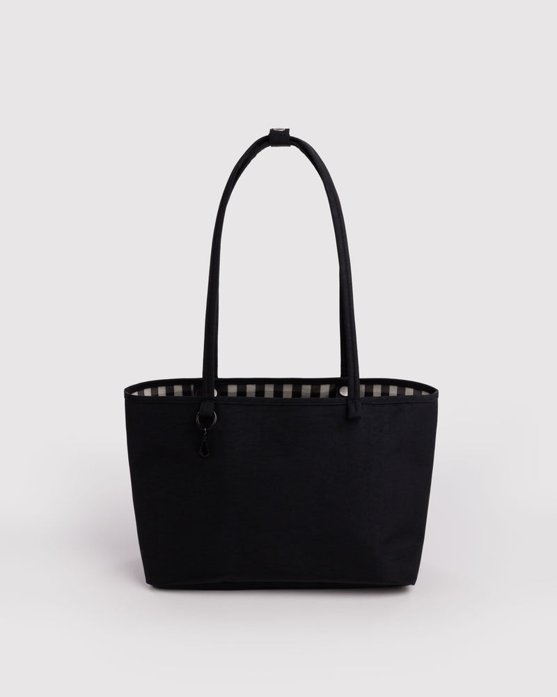 BAGGU  Medium Nylon Reversible Tote - Black Mix
