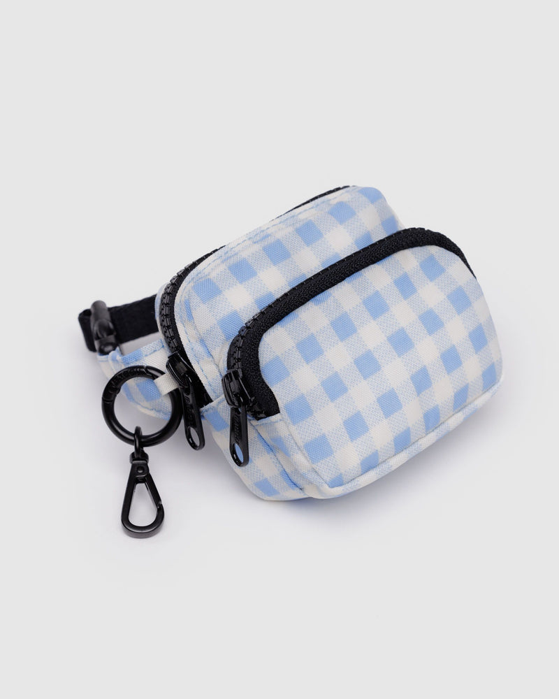 BAGGU.com  Fanny Pack Charm - Light Blue Gingham