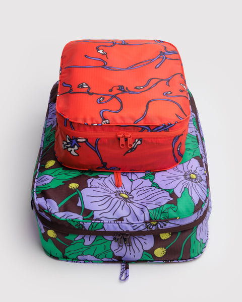BAGGU New Arrivals Large Packing Cube Set - Poppy Mix