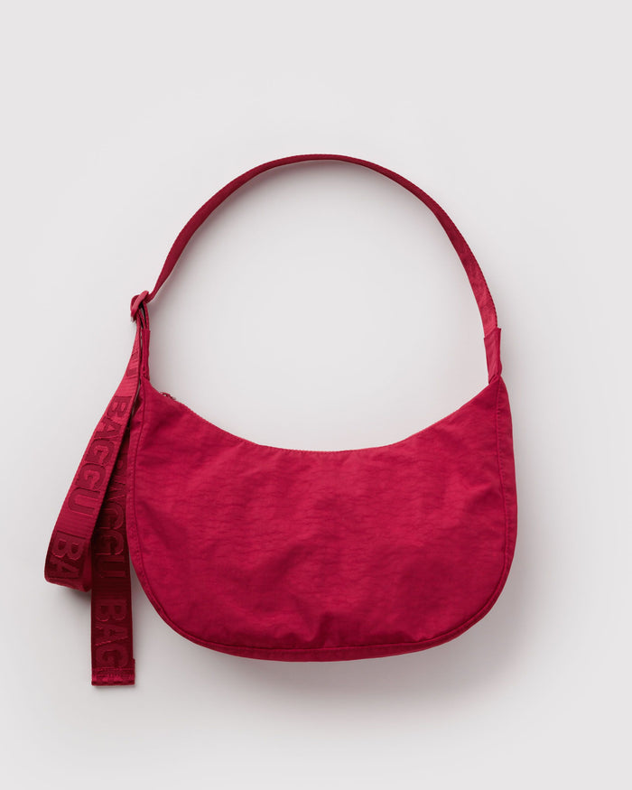BAGGU New Arrivals Medium Nylon Crescent Bag - Cherry