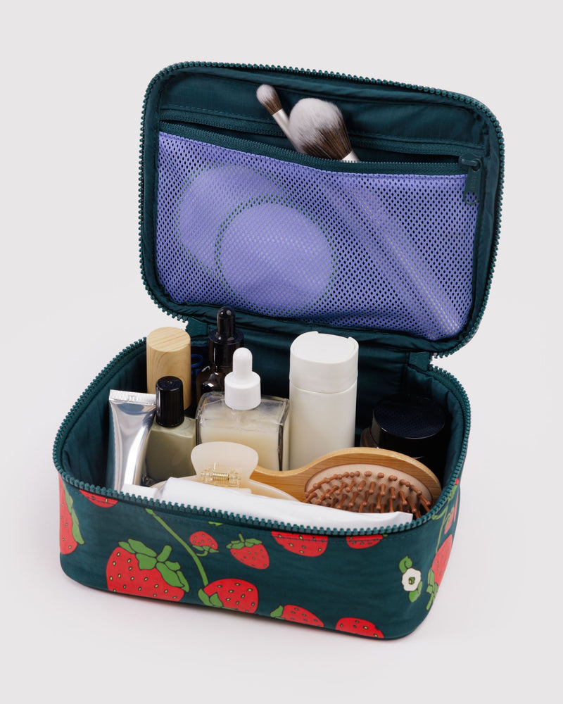BAGGU  Small Cosmetic Case - Strawberry Blossom