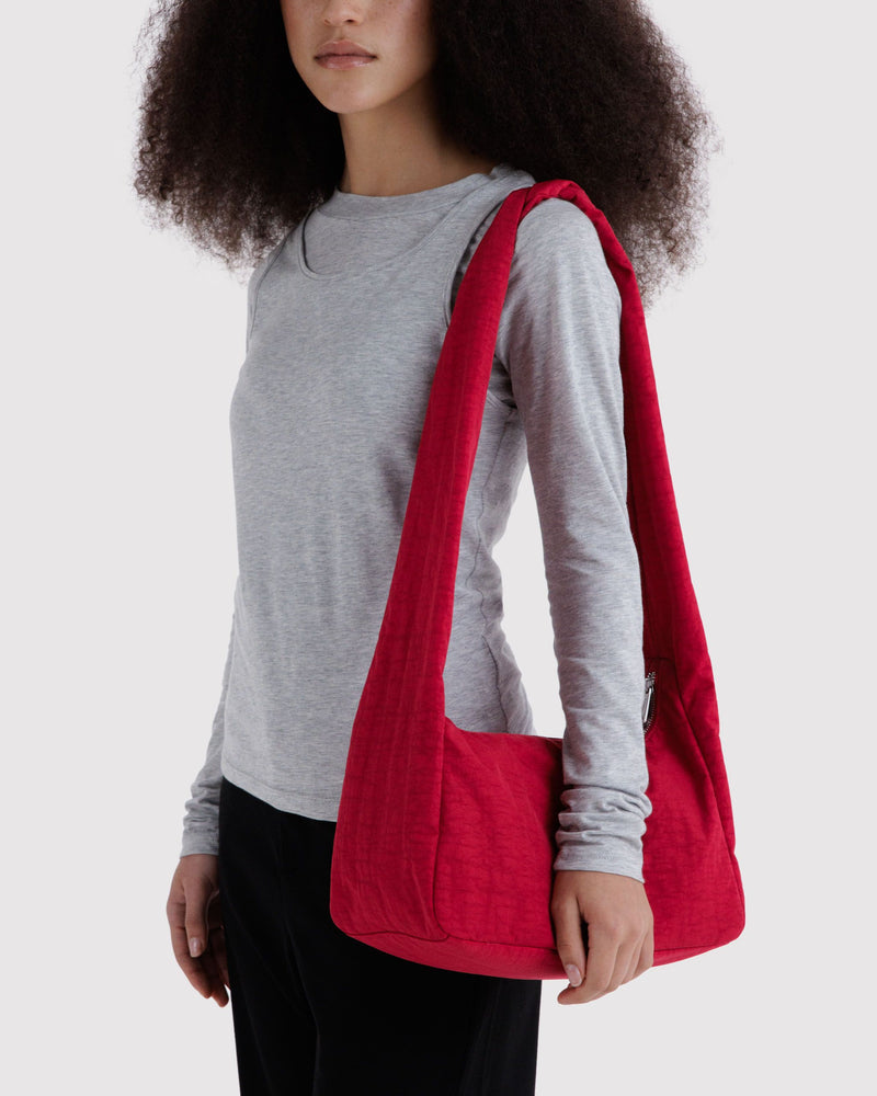 BAGGU  Nylon Meringue Bag - Cherry