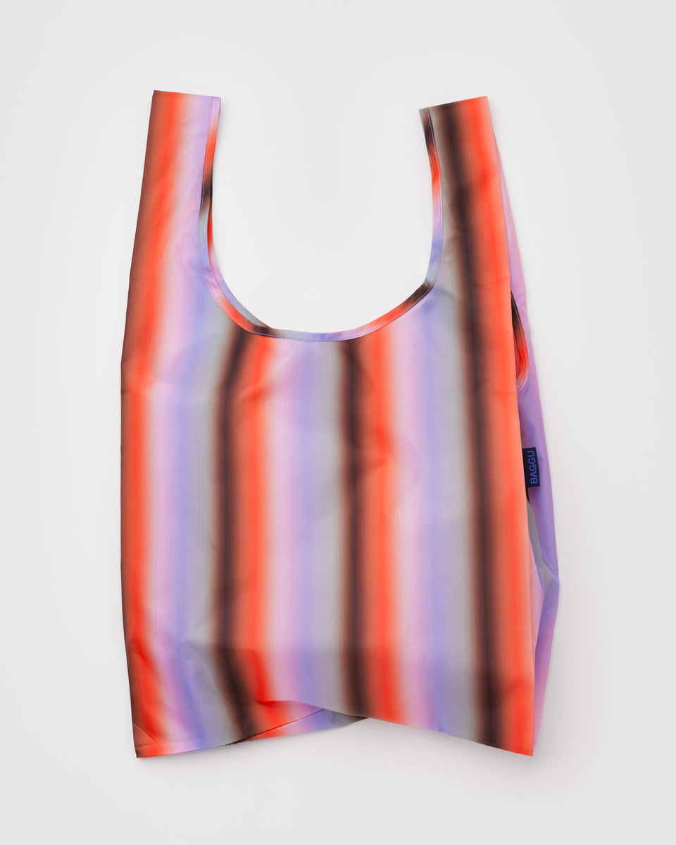 BAGGU Products Standard Baggu - Gradient Stripe Poppy & Lilac