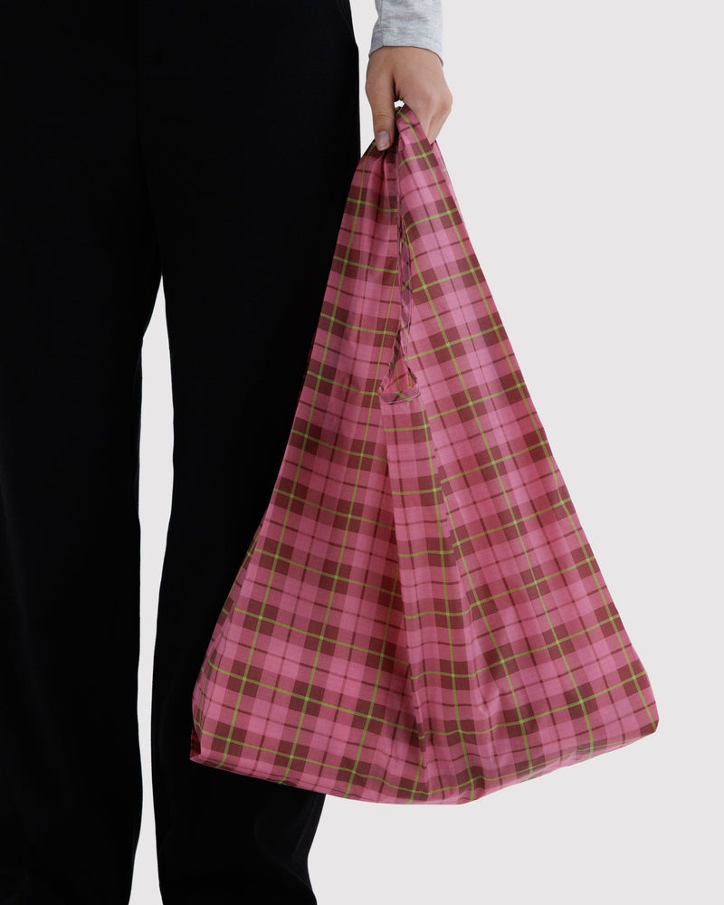 BAGGU  Standard Baggu - Azalea Pink Tartan