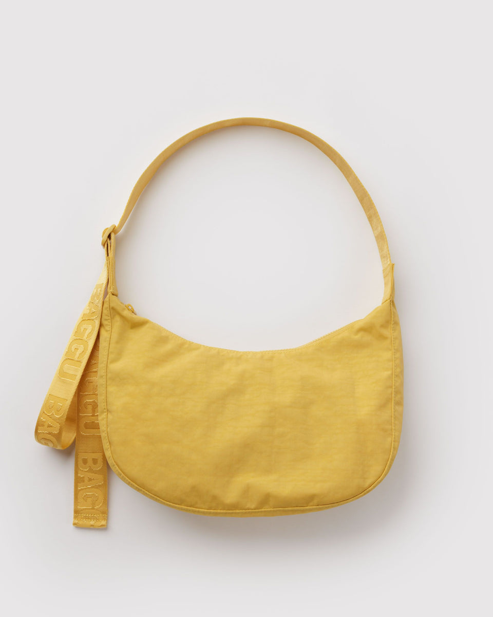 BAGGU Medium Nylon Crescent Bag Medium Nylon Crescent Bag - Sunflower