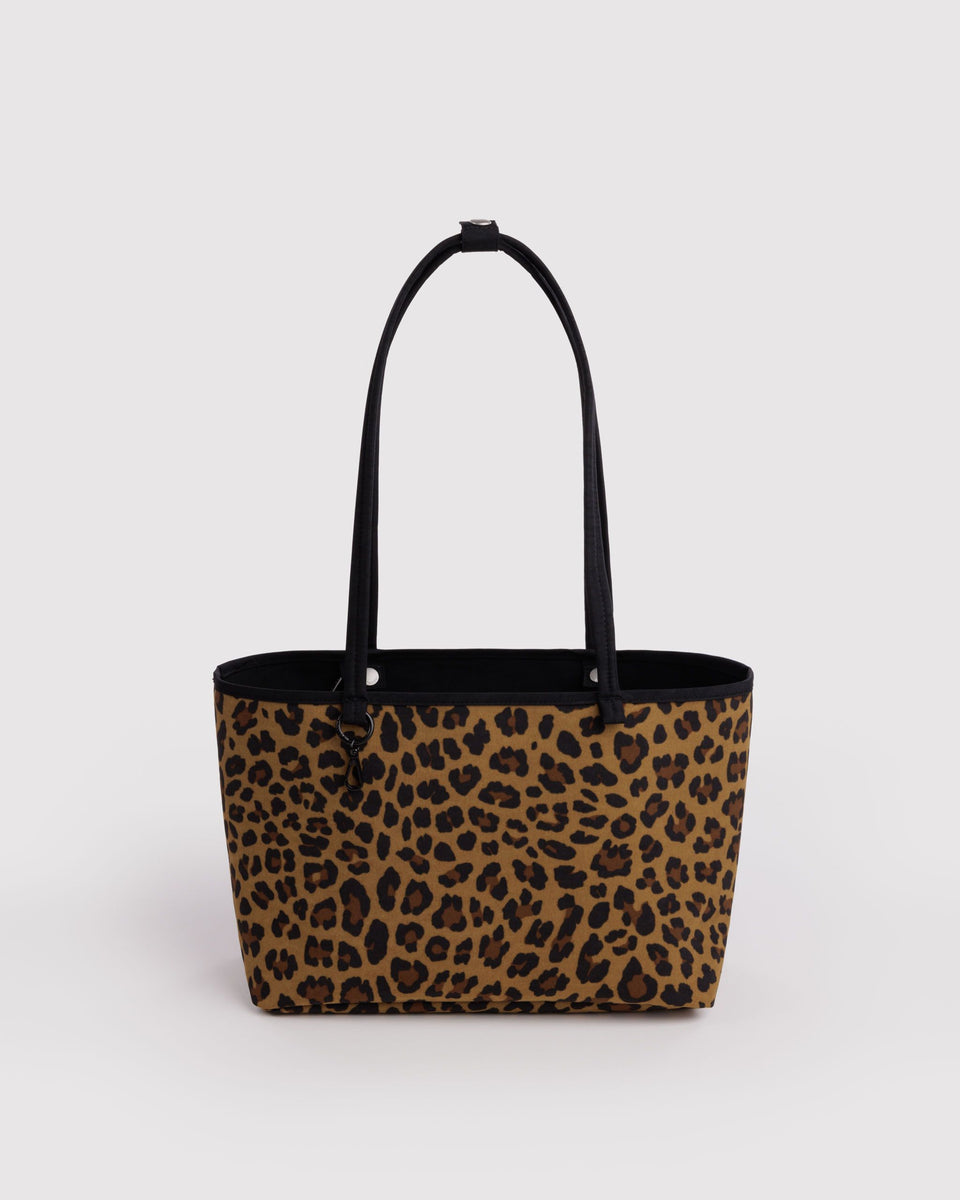 BAGGU New Arrivals Medium Nylon Reversible Tote - Leopard Mix