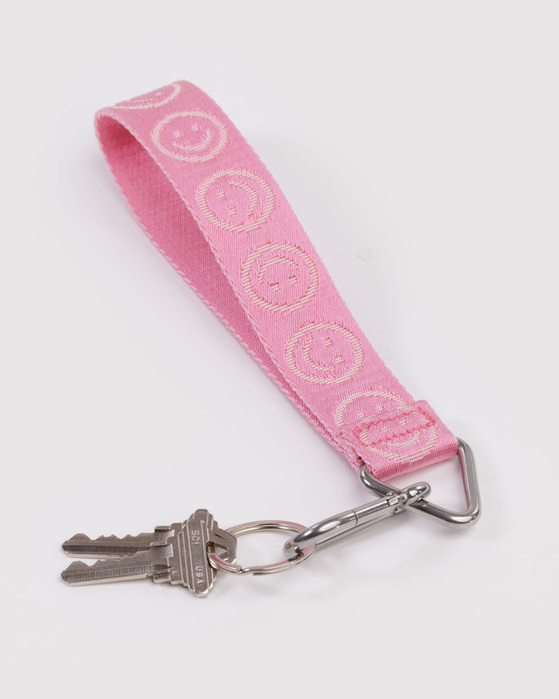BAGGU  Logo Keychain - Pink Happy