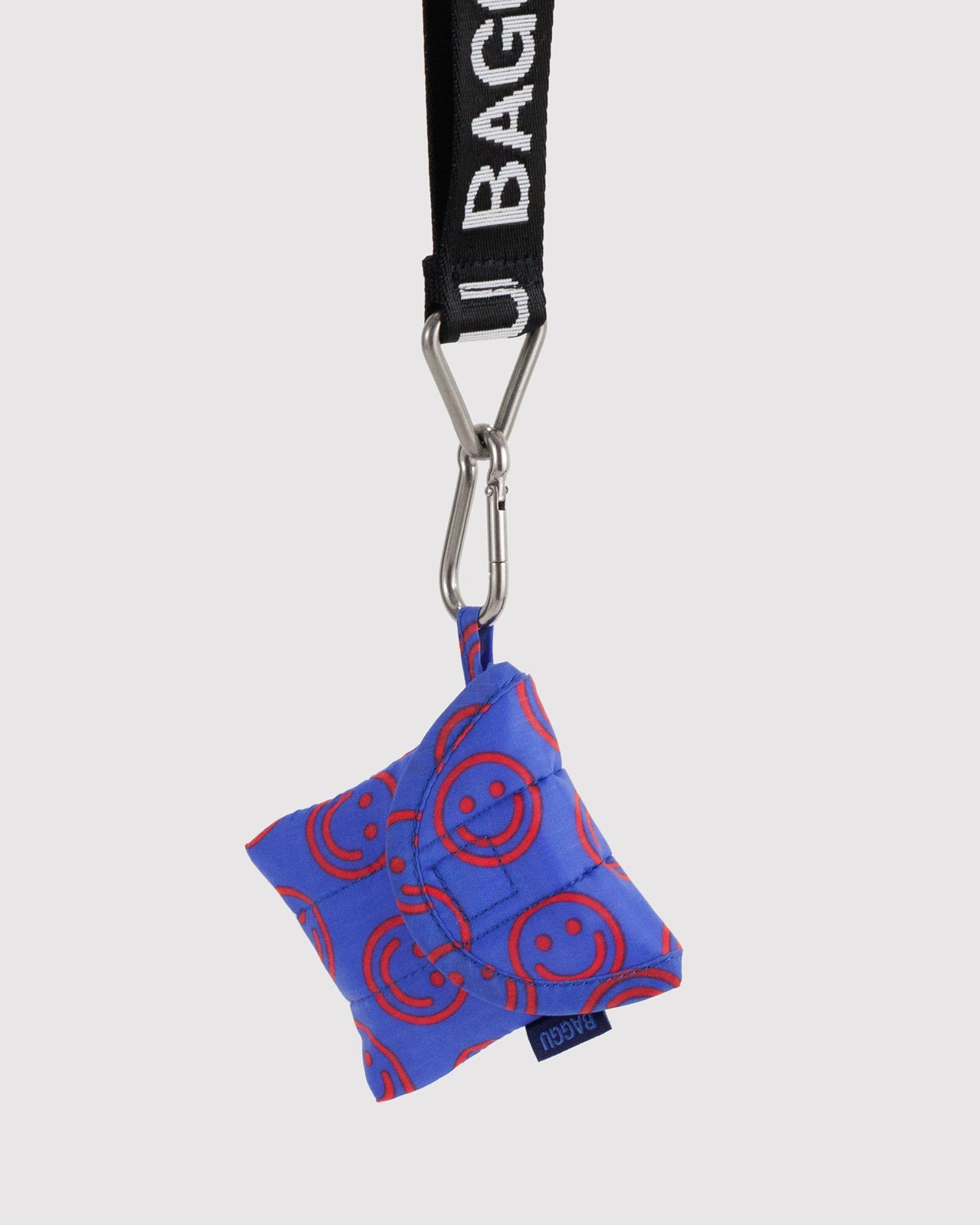 Puffy Earbuds Case - Mini Cobalt Happy