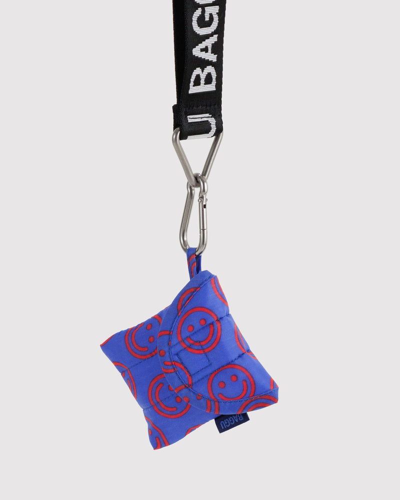BAGGU Puffy Stuff Puffy Earbuds Case - Mini Cobalt Happy