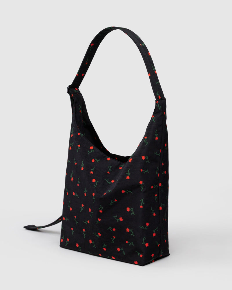 BAGGU Crossbody Bags Large Nylon Sling - Painted Wildflower