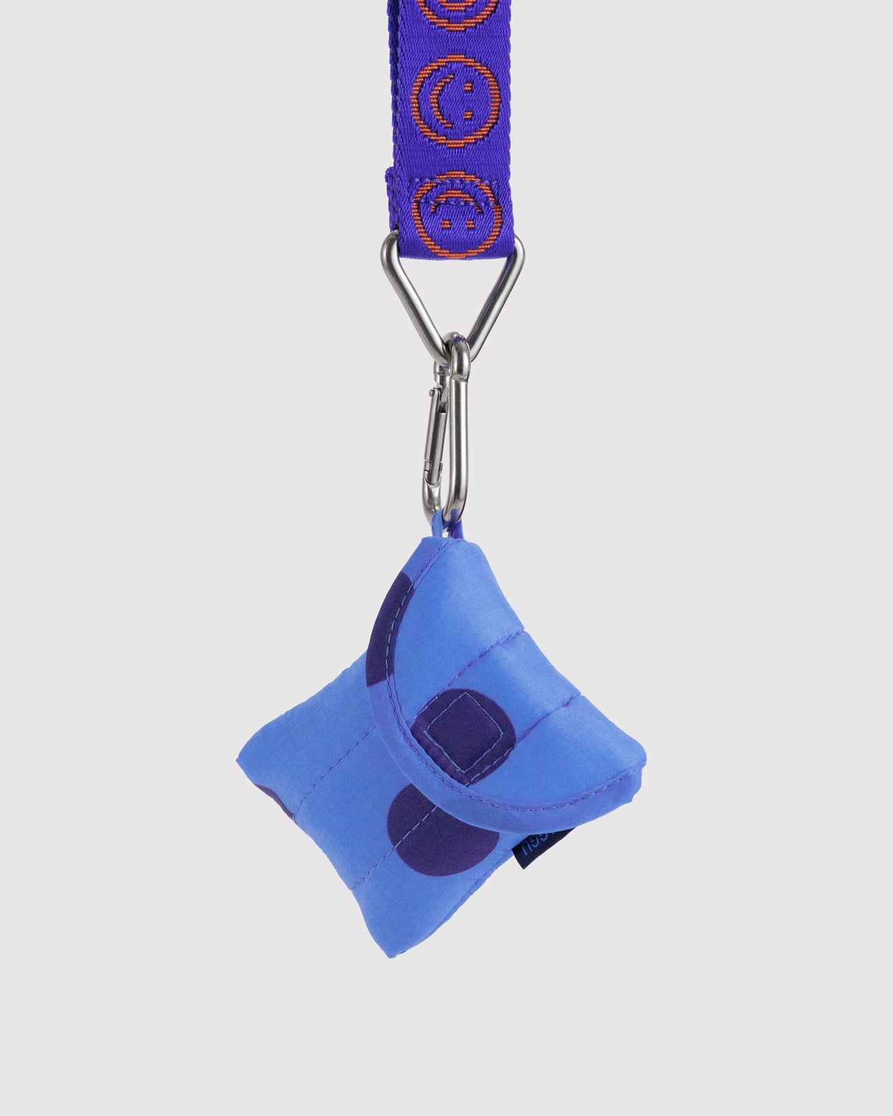 Puffy Earbuds Case - Blue Polka Dot